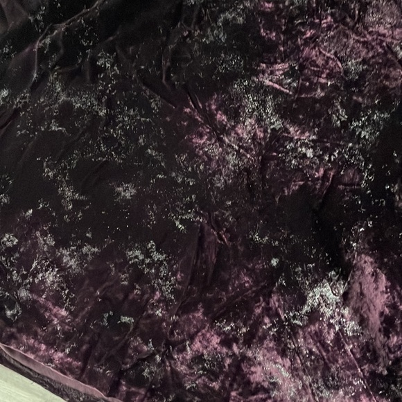 DANA BUCHMAN LUXE Purple Velour feel long Skirt Size 12 - Picture 2 of 5